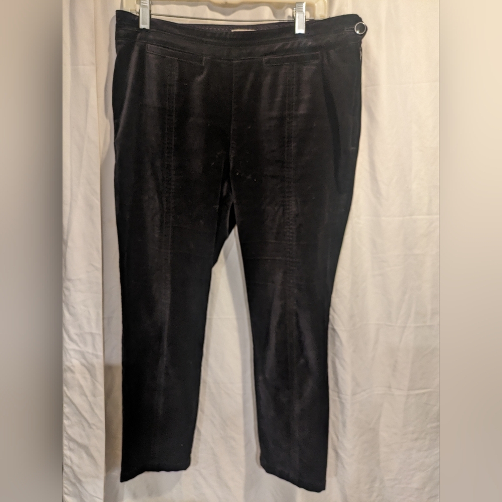 Anthropologie Essential Slim Velvet Ankle Pant Sz. 10